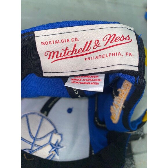 Golden State Warriors Mitchell & Ness NBA Snapback Hat 2Tone Hardwood Cap Retro - Picture 3 of 4